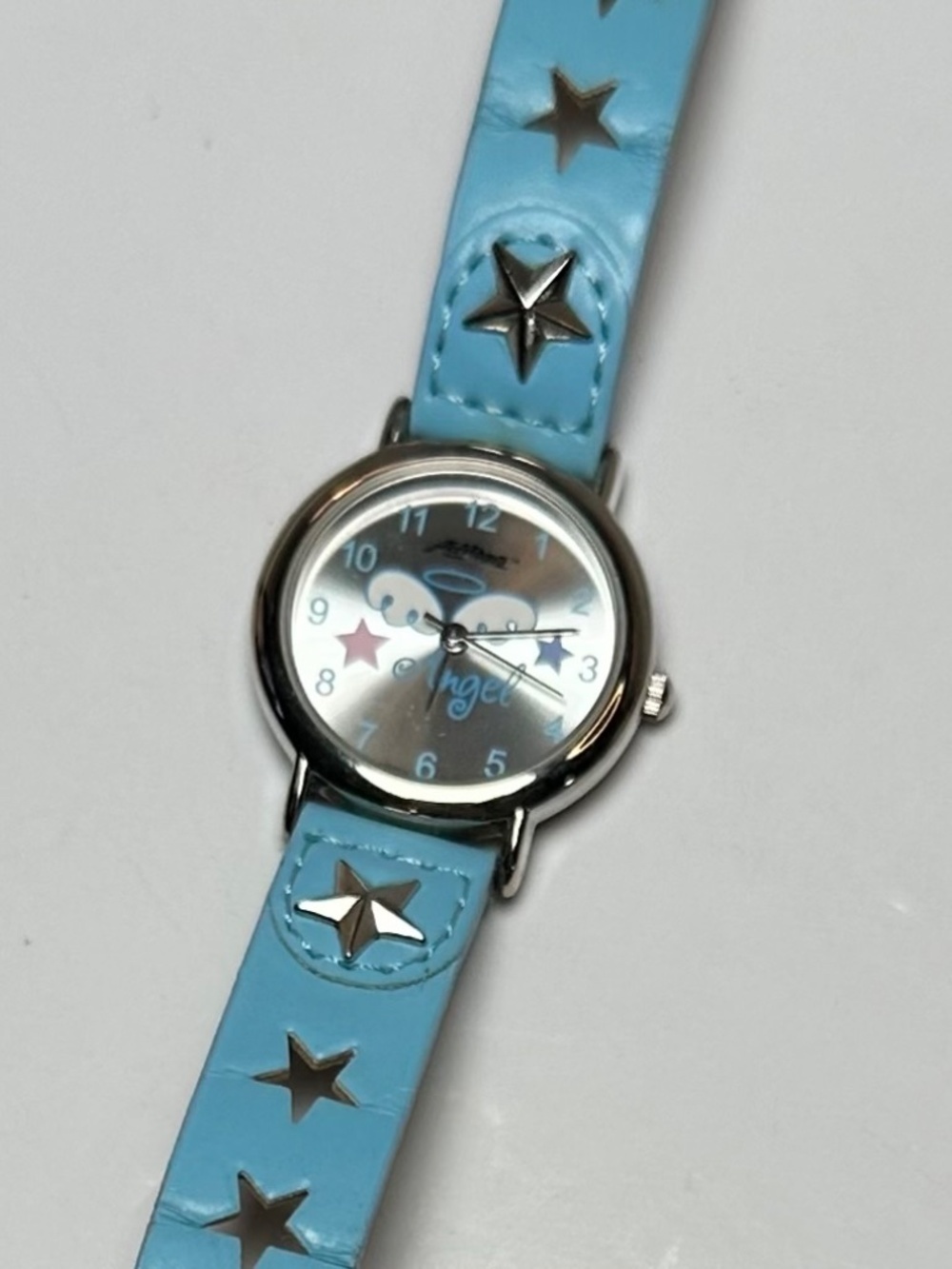 Y2K Angel Watch Blue Star Strap | New Old Stock | Never Worn w/ Tag - Picture 8 of 8